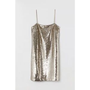H&M Gold Sequin Mini Dress